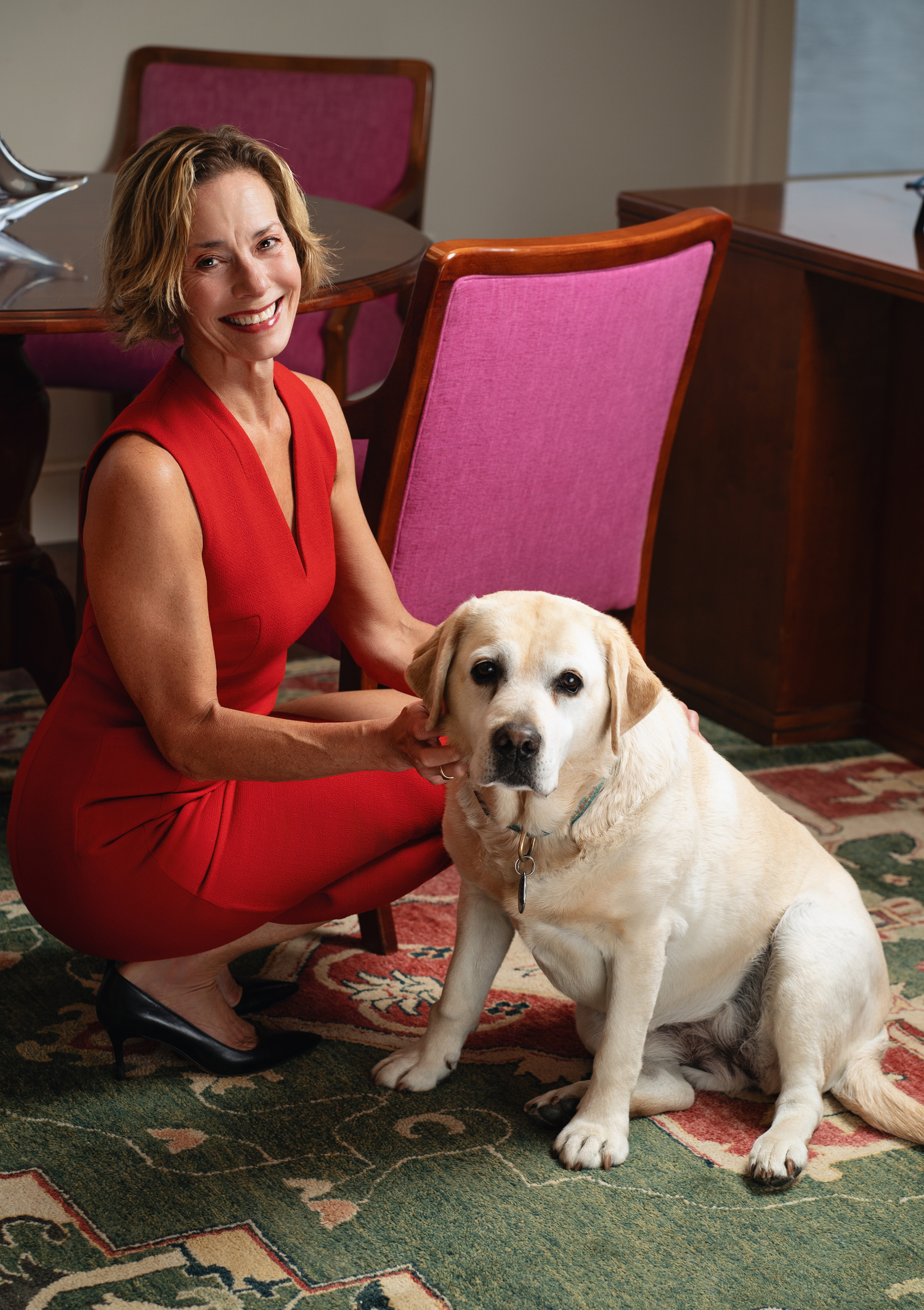 Monica McCarthy with her late dog Chloe McCarthy