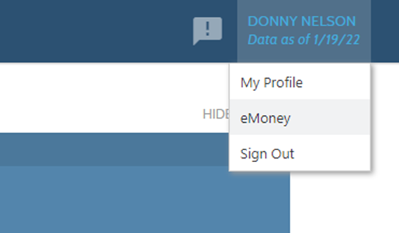 portal money menu