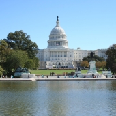 White house lake view