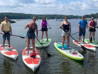 Paddle boarding